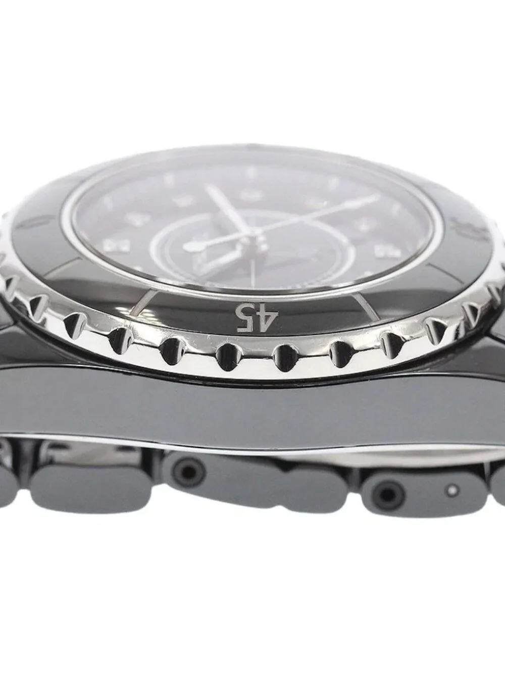 CHANEL J12 H1625 Black ceramic 33mm 12P diamond black Dial Quartz Ladies_959428